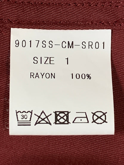 【中古品】【メンズ】 VARDE77 バルデセブンティセブン FLOWER BOLLING SHIRTS 9017SS-CM-SR01 フラワー ボウリング シャツ メンズ トップス 半袖シャツ 花 刺繍 140-260731-em-62-min サイズ：1 カラー：マルーン 万代Net店