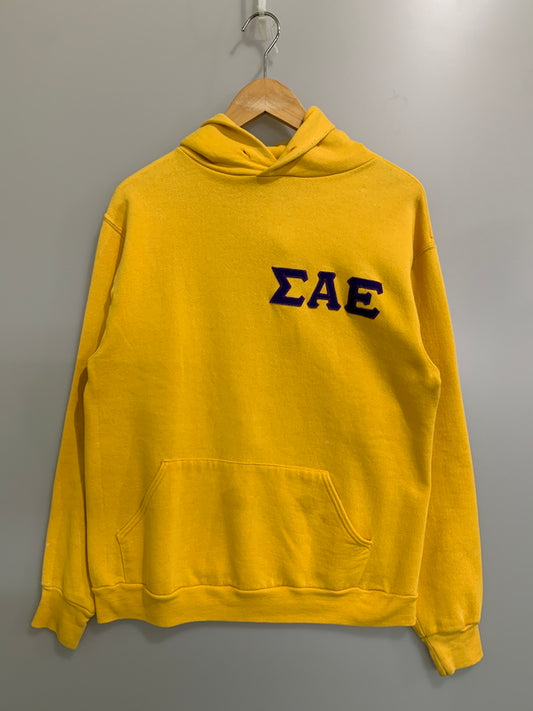 【中古品】【メンズ】 RUSSELL ラッセル 90S HOODIE プルオーバーパーカー ヴィンテージ 146-260718-AS-29-min サイズ：M カラー：イエロー 万代Net店