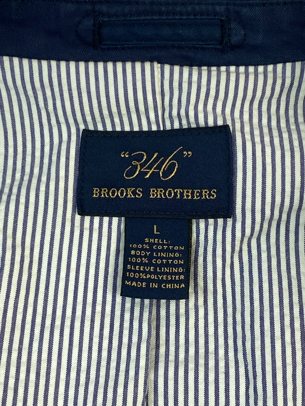【中古品】【メンズ】 BROOKS BROTHERS ブルックス ブラザーズ TAILORED JACKET テーラード ジャケット アウター 146-260724-hu-41-min サイズ：L カラー：ネイビー 万代Net店