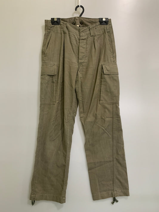 【中古品】【メンズ】 GERMANY ARMY ジャーマニー アーミー 90S MOLESKIN PANTS 90年代 モールスキンパンツ メンズ ヴィンテージ ボトムス 156-260704-hu-22-min サイズ：1 カラー：カーキ系 万代Net店