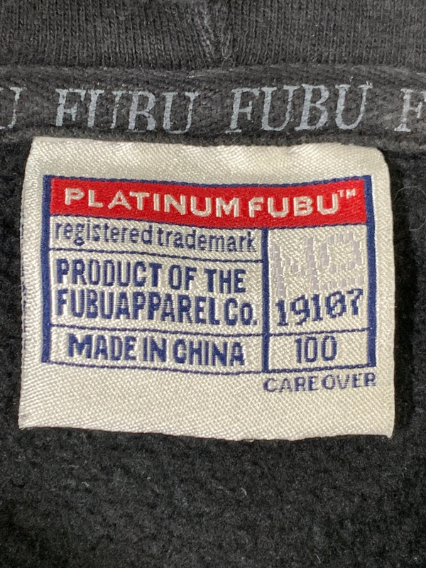 【中古品】【メンズ】 PLATINUM FUBU プラティナムフブ RUSSELL HOODIE プルオーバーパーカー 146-260718-AS-30-min サイズ：F カラー：ブラック 万代Net店