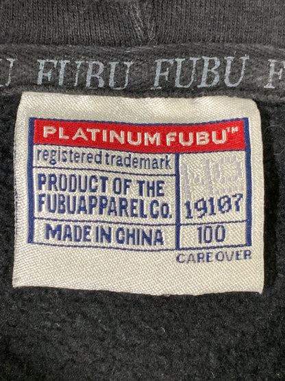 【中古品】【メンズ】 PLATINUM FUBU プラティナムフブ RUSSELL HOODIE プルオーバーパーカー 146-260718-AS-30-min サイズ：F カラー：ブラック 万代Net店