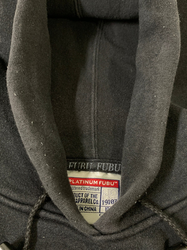 【中古品】【メンズ】 PLATINUM FUBU プラティナムフブ RUSSELL HOODIE プルオーバーパーカー 146-260718-AS-30-min サイズ：F カラー：ブラック 万代Net店