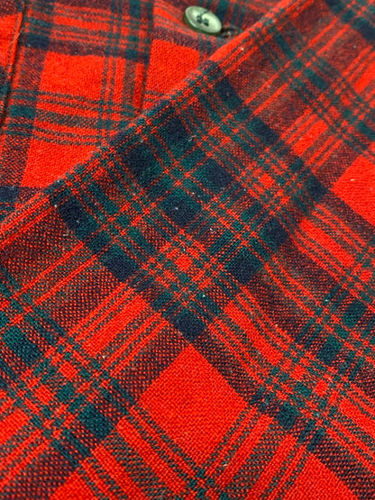 【中古品】【メンズ】 PENDLETON ペンドルトン BOARD SHIRT 50'S ボード シャツ 50年代 メンズ トップス ヴィンテージ 長袖 146-260213-em-32-min サイズ：L カラー：レッド/ブラック（チェック） 万代Net店