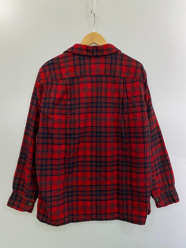 【中古品】【メンズ】 PENDLETON ペンドルトン BOARD SHIRT 50'S ボード シャツ 50年代 メンズ トップス ヴィンテージ 長袖 146-260213-em-32-min サイズ：L カラー：レッド/ブラック（チェック） 万代Net店