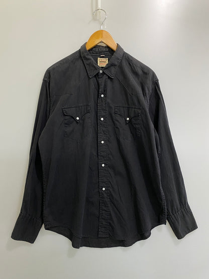 【現状渡し品】【メンズ】 KARMAN カルマン 50's WESTERN SHIRT ウエスタンシャツ 長袖シャツ トップス 146-260709-yn-08-min サイズ：M カラー：ブラック 万代Net店