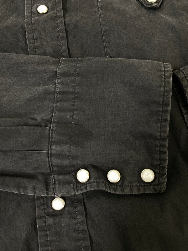 【現状渡し品】【メンズ】 KARMAN カルマン 50's WESTERN SHIRT ウエスタンシャツ 長袖シャツ トップス 146-260709-yn-08-min サイズ：M カラー：ブラック 万代Net店