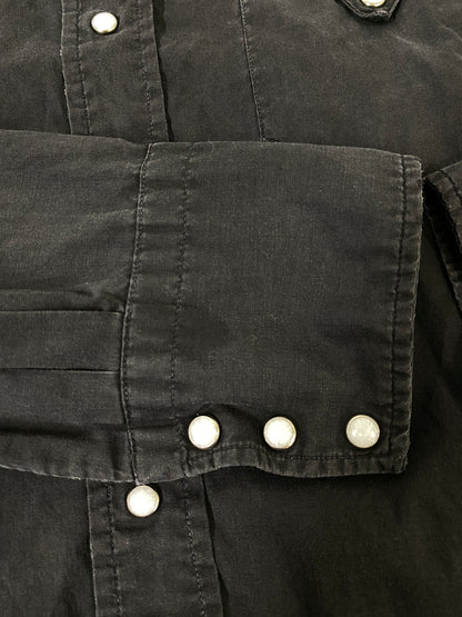 【現状渡し品】【メンズ】 KARMAN カルマン 50's WESTERN SHIRT ウエスタンシャツ 長袖シャツ トップス 146-260709-yn-08-min サイズ：M カラー：ブラック 万代Net店