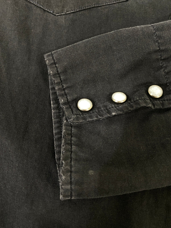 【現状渡し品】【メンズ】 KARMAN カルマン 50's WESTERN SHIRT ウエスタンシャツ 長袖シャツ トップス 146-260709-yn-08-min サイズ：M カラー：ブラック 万代Net店