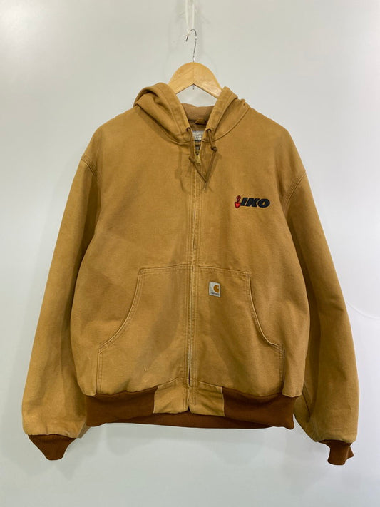 【中古品】【メンズ】 Carhartt カーハート IKO2 ACTIVE JACKET J131-BRN アクティブ ジャケット メンズ アウター フーディ 146-260213-em-33-min サイズ：L カラー：ライトブラウン 万代Net店