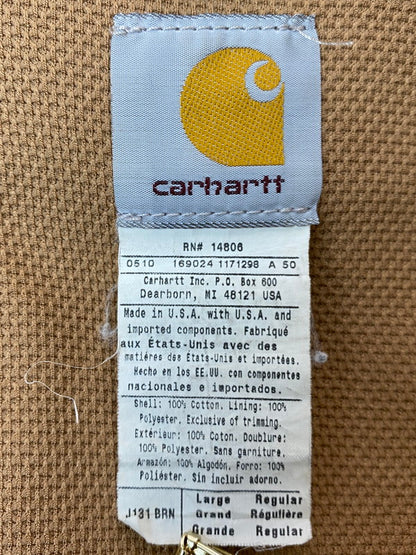 【中古品】【メンズ】 Carhartt カーハート IKO2 ACTIVE JACKET J131-BRN アクティブ ジャケット メンズ アウター フーディ 146-260213-em-33-min サイズ：L カラー：ライトブラウン 万代Net店