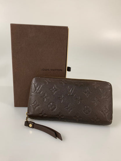 【中古品】【メンズ/レディース】 LOUIS VUITTON ルイ・ヴィトン モノグラム・アンプラント ジッピー・ウォレット M60548 SP2144 ラウンドファスナー ロングウォレット 長財布 179-260214-kk-39-min カラー：テール 万代Net店