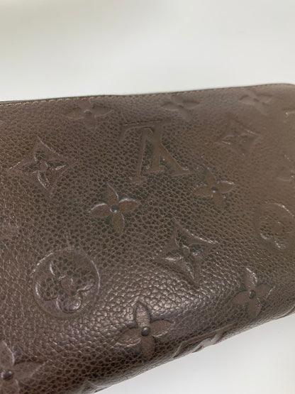【中古品】【メンズ/レディース】 LOUIS VUITTON ルイ・ヴィトン モノグラム・アンプラント ジッピー・ウォレット M60548 SP2144 ラウンドファスナー ロングウォレット 長財布 179-260214-kk-39-min カラー：テール 万代Net店