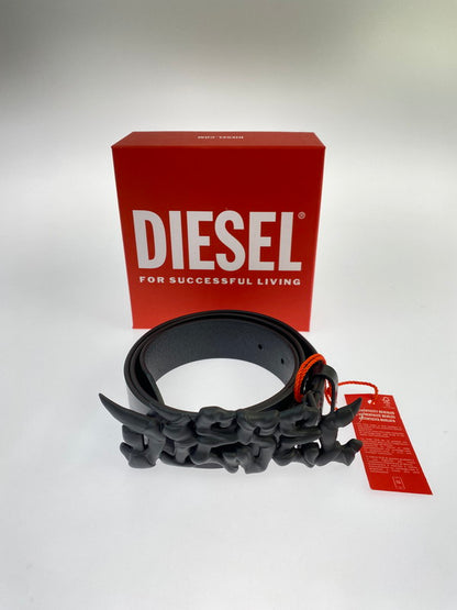【中古品】【メンズ】 DIESEL ディーゼル B-GRAFFITI BELT X10598 Bグラフィティベルト ベルト 205-260214-SH-20-min サイズ：106.5 × 3.3cm カラー：ブラック 万代Net店