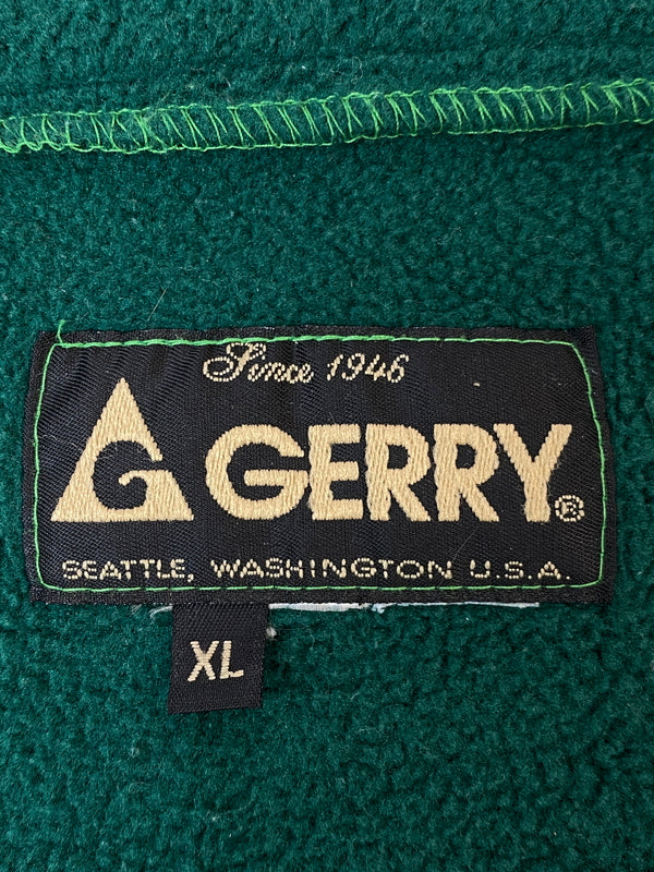 【中古品】【メンズ】 GERRY ジェリー 90S HALF ZIP FLEECE JACKET 90年代 ハーフ ジップ フリース ジャケット プルオーバー ヴィンテージ トップス 144-260922-hu-29-min サイズ：XL カラー：グリーン 万代Net店