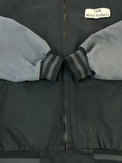 【中古品】【メンズ】 RED CAP レッドキャップ TWO-TONE WORK JACKET ツートーン ワーク ジャケットアウター ブルゾン 146-260724-hu-36-min カラー：ブラック/グレー 万代Net店