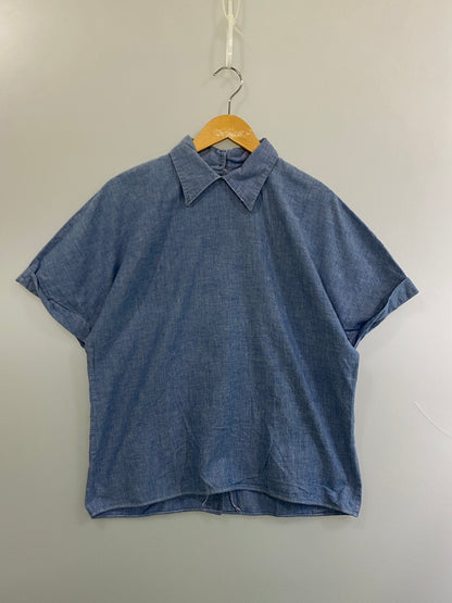【中古品】【メンズ】 STUART LANG スチュアート ラング カプリシャツ トップス 146-260626-jt-04-min サイズ：10 カラー：インディゴ 万代Net店