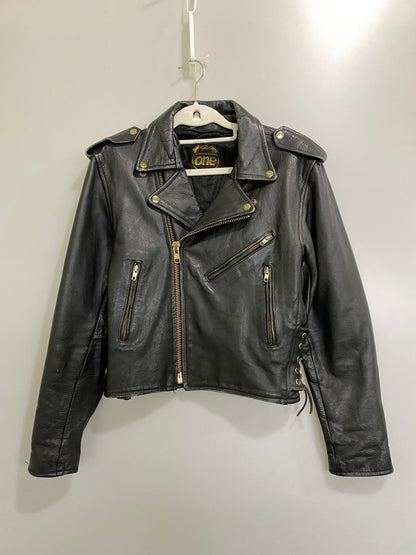 【現状渡し品】【レディース】 HIGHWAY ONE ハイウェイ ワン DOUBLE LEATHER JACKET ダブル レザー ジャケット アウター 169-260918-hu-27-min サイズ：S カラー：ブラック 万代Net店