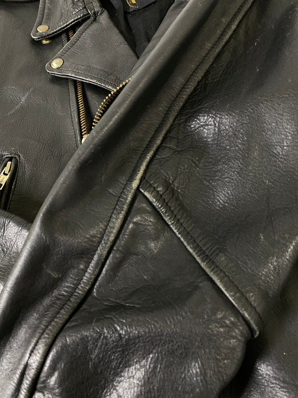 【現状渡し品】【レディース】 HIGHWAY ONE ハイウェイ ワン DOUBLE LEATHER JACKET ダブル レザー ジャケット アウター 169-260918-hu-27-min サイズ：S カラー：ブラック 万代Net店