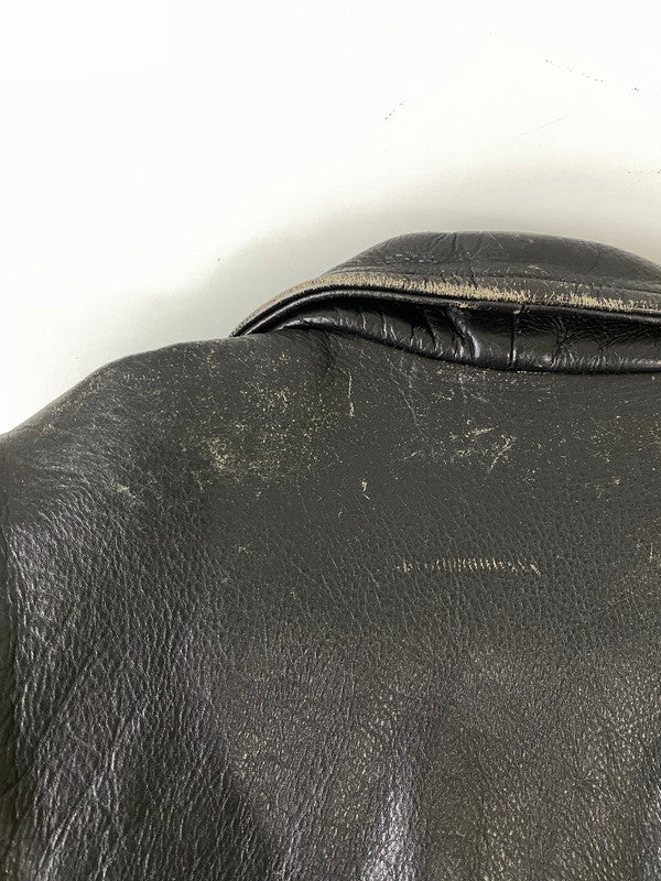 【現状渡し品】【レディース】 HIGHWAY ONE ハイウェイ ワン DOUBLE LEATHER JACKET ダブル レザー ジャケット アウター 169-260918-hu-27-min サイズ：S カラー：ブラック 万代Net店