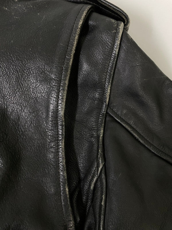 【現状渡し品】【レディース】 HIGHWAY ONE ハイウェイ ワン DOUBLE LEATHER JACKET ダブル レザー ジャケット アウター 169-260918-hu-27-min サイズ：S カラー：ブラック 万代Net店