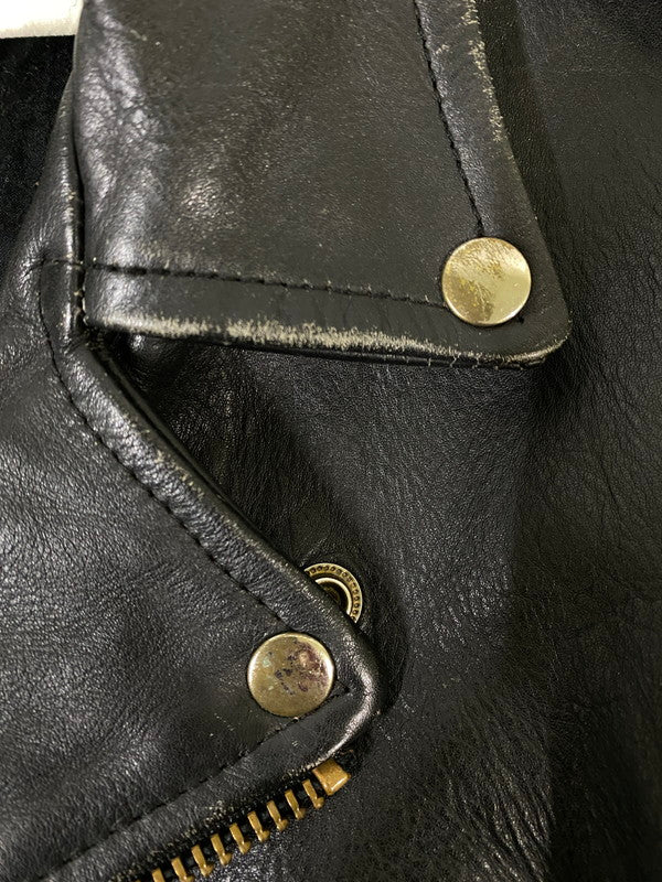 【現状渡し品】【レディース】 HIGHWAY ONE ハイウェイ ワン DOUBLE LEATHER JACKET ダブル レザー ジャケット アウター 169-260918-hu-27-min サイズ：S カラー：ブラック 万代Net店