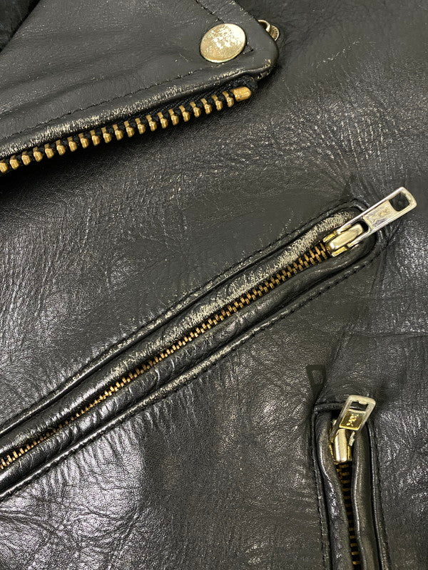 【現状渡し品】【レディース】 HIGHWAY ONE ハイウェイ ワン DOUBLE LEATHER JACKET ダブル レザー ジャケット アウター 169-260918-hu-27-min サイズ：S カラー：ブラック 万代Net店