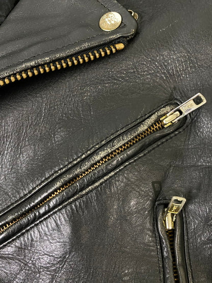 【現状渡し品】【レディース】 HIGHWAY ONE ハイウェイ ワン DOUBLE LEATHER JACKET ダブル レザー ジャケット アウター 169-260918-hu-27-min サイズ：S カラー：ブラック 万代Net店