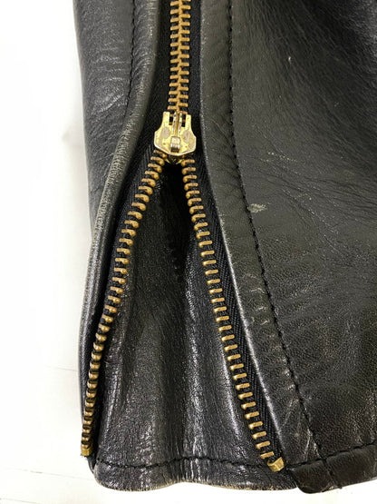 【現状渡し品】【レディース】 HIGHWAY ONE ハイウェイ ワン DOUBLE LEATHER JACKET ダブル レザー ジャケット アウター 169-260918-hu-27-min サイズ：S カラー：ブラック 万代Net店
