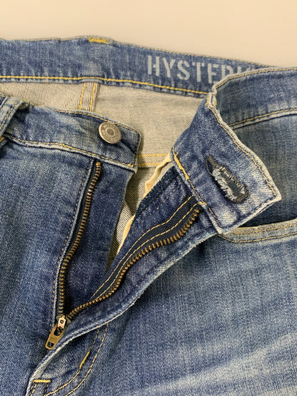 【中古品】【メンズ】 HYSTERIC GLAMOUR ヒステリックグラマー KPR加工 DENIM PANTS デニムパンツ 16SS 0261AP14 メンズ ボトムス ジーパン 151-260704-hu-29-min サイズ：32 カラー：ブルーインディゴ 万代Net店