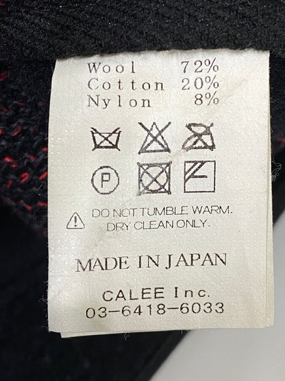 【中古品】【メンズ】 CALEE キャリー ウール混紡 ベスト メンズ 142-260630-hu-21-min サイズ：M カラー：レッド/ブラック/グレー系 万代Net店