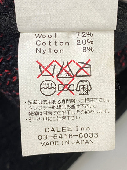 【中古品】【メンズ】 CALEE キャリー ウール混紡 ベスト メンズ 142-260630-hu-21-min サイズ：M カラー：レッド/ブラック/グレー系 万代Net店