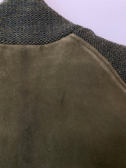 【中古品】【メンズ】 TENDERLOIN テンダーロイン 13AW 本店限定 レザー ワーク ジャケット 裏地キルティング メンズ アウター 142-260213-em-26-min サイズ：M カラー：モスグリーン 万代Net店