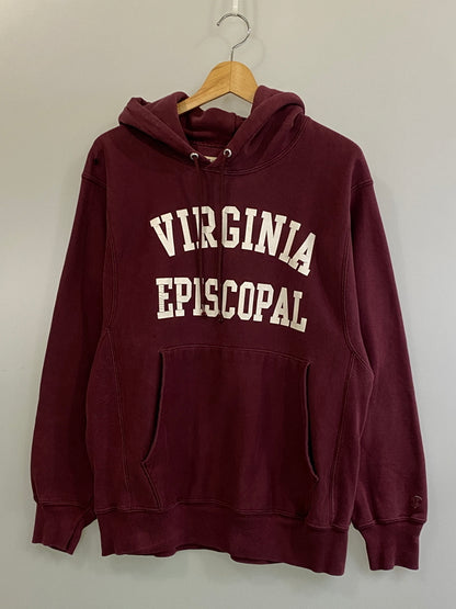 【中古品】【メンズ】 CHAMPION チャンピオン 00S VIRGINIA EPISCOPAL 00年代 ヴァージニア エピスコパル 長袖 フーディ パーカー スウェット 146-260724-hu-15-min カラー：ボルドー系 万代Net店