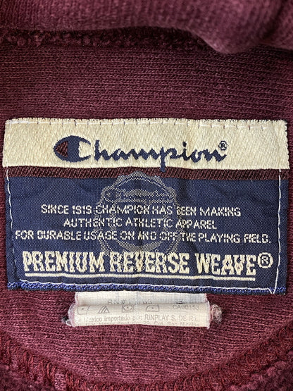 【中古品】【メンズ】 CHAMPION チャンピオン 00S VIRGINIA EPISCOPAL 00年代 ヴァージニア エピスコパル 長袖 フーディ パーカー スウェット 146-260724-hu-15-min カラー：ボルドー系 万代Net店