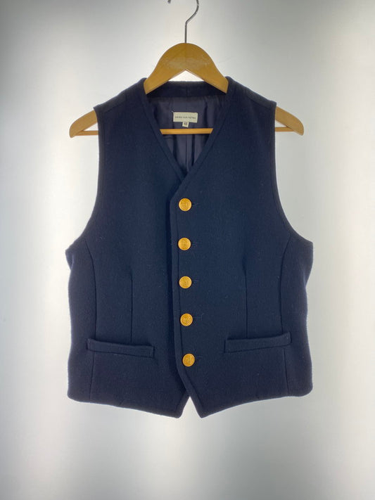 【中古品】【メンズ】 DRIES VAN NOTEN ドリスヴァンノッテン WOOL VEST ウールベスト トップス ジレ 141-260211-kk-22-min サイズ：48 カラー：ネイビー 万代Net店