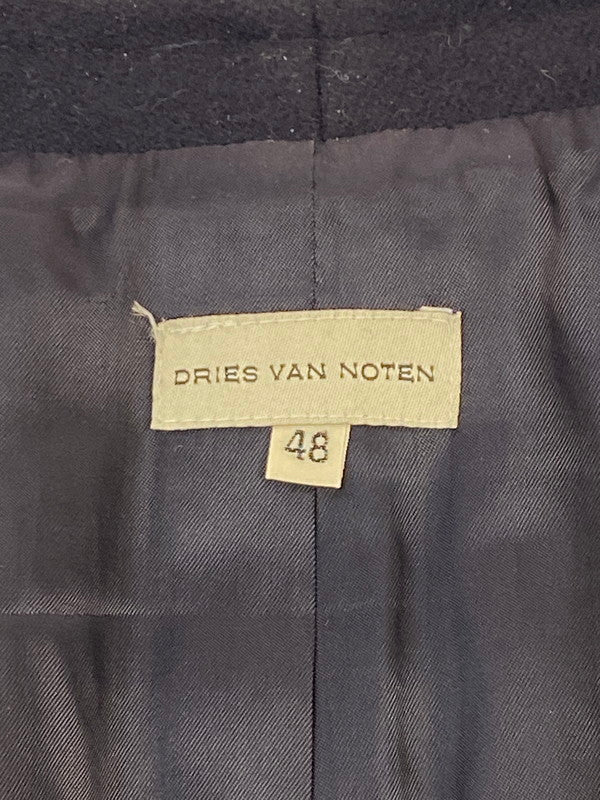 【中古品】【メンズ】 DRIES VAN NOTEN ドリスヴァンノッテン WOOL VEST ウールベスト トップス ジレ 141-260211-kk-22-min サイズ：48 カラー：ネイビー 万代Net店