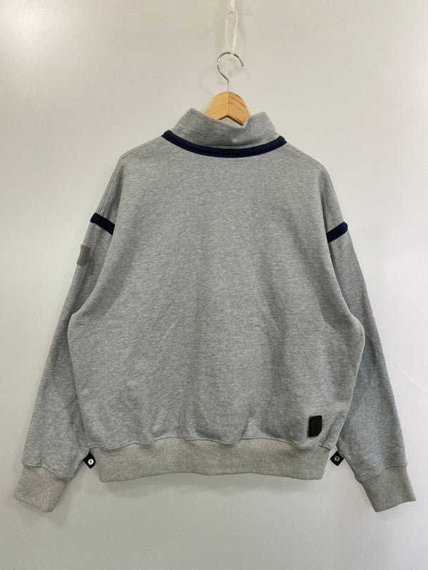 【中古品】【メンズ】 PHINGERIN フィンガリン QUARTER ZIP SWEATSHIRT PD-252-HCS-011 クオーター ジップ スウェットシャツ トップス 140-260214-kk-05-min サイズ：L カラー：グレー 万代Net店