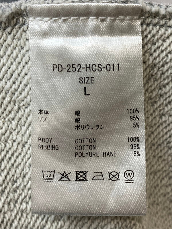 【中古品】【メンズ】 PHINGERIN フィンガリン QUARTER ZIP SWEATSHIRT PD-252-HCS-011 クオーター ジップ スウェットシャツ トップス 140-260214-kk-05-min サイズ：L カラー：グレー 万代Net店