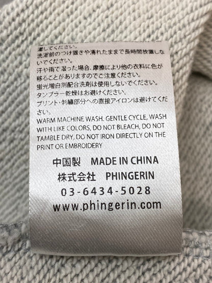 【中古品】【メンズ】 PHINGERIN フィンガリン QUARTER ZIP SWEATSHIRT PD-252-HCS-011 クオーター ジップ スウェットシャツ トップス 140-260214-kk-05-min サイズ：L カラー：グレー 万代Net店