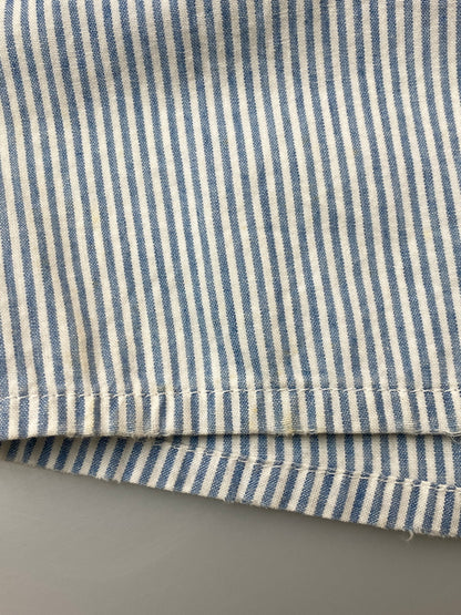 【中古品】【メンズ】 FRAGMENT フラグメントデザイン × LEVIS リーバイス HICKORY SS SHIRT ヒッコリー 半袖シャツ トップス 142-260626-jt-05-min サイズ：L カラー：LIGHTBLUE WHITE 万代Net店