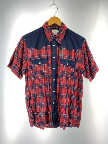 【中古品】【メンズ】 FRAGMENT フラグメント ×LEVIS リーバイス WESTERN SS SHIRT 半袖シャツ ショートスリーブ 142-260711-AS-38-min サイズ：M カラー：レッド/ネイビー 万代Net店