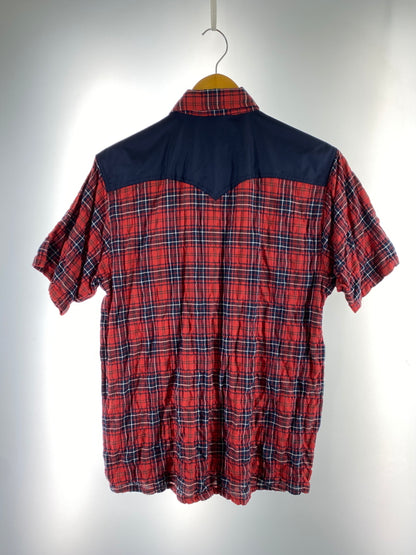 【中古品】【メンズ】 FRAGMENT フラグメント ×LEVIS リーバイス WESTERN SS SHIRT 半袖シャツ ショートスリーブ 142-260711-AS-38-min サイズ：M カラー：レッド/ネイビー 万代Net店