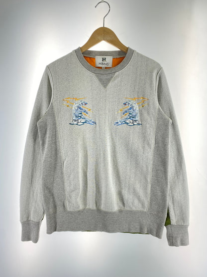 【中古品】【メンズ】 HBNS ハバノス QUILTING DOCKING SWEATSHIRT スウェットシャツ トレーナー 142-260711-AS-39-min サイズ：S カラー：グレー 万代Net店