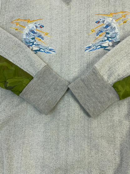 【中古品】【メンズ】 HBNS ハバノス QUILTING DOCKING SWEATSHIRT スウェットシャツ トレーナー 142-260711-AS-39-min サイズ：S カラー：グレー 万代Net店
