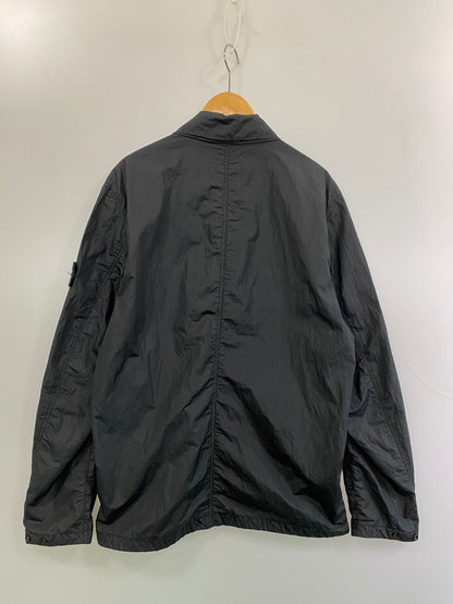 【中古品】【メンズ】 STONE ISLAND ストーンアイランド SEERSUCKER-TC JACKET 721544229 シアサッカー ティーシー ジャケット メンズアウター 141-260213-em-46-min サイズ：XL カラー：ブラック 万代Net店