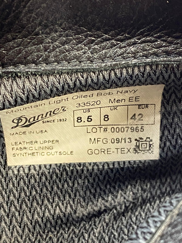 【中古品】【メンズ】 Danner ダナー MOUNTAIN LIGHT OILED BOB 33520 マウンテンライト オイルドボブ 靴 ブーツ 164-260214-SH-10-min サイズ：UK8 カラー：ネイビー 万代Net店