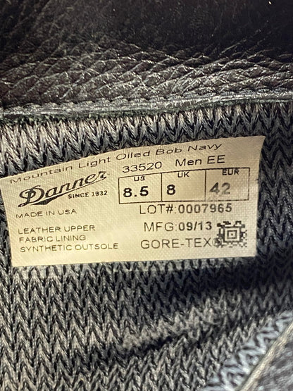【中古品】【メンズ】 Danner ダナー MOUNTAIN LIGHT OILED BOB 33520 マウンテンライト オイルドボブ 靴 ブーツ 164-260214-SH-10-min サイズ：UK8 カラー：ネイビー 万代Net店