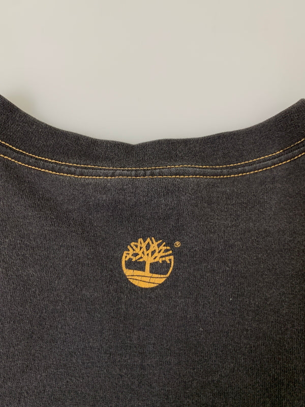 【現状渡し品】【メンズ】 TIMBERLAND ティンバーランド 90S LS TEE 長袖Tシャツ ロングスリーブ ヴィンテージ 146-260718-AS-10-min サイズ：M カラー：ブラック 万代Net店