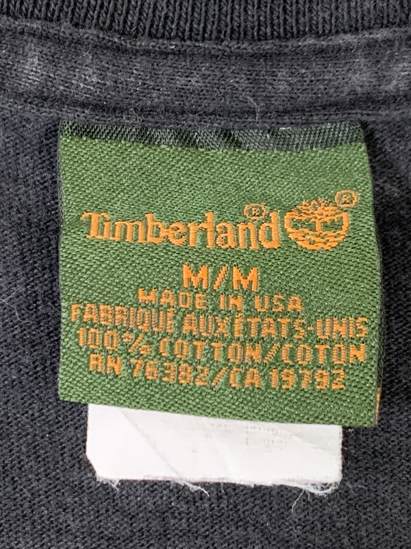 【現状渡し品】【メンズ】 TIMBERLAND ティンバーランド 90S LS TEE 長袖Tシャツ ロングスリーブ ヴィンテージ 146-260718-AS-10-min サイズ：M カラー：ブラック 万代Net店